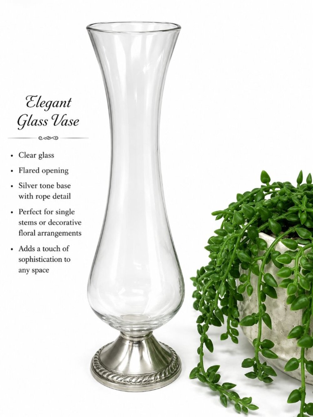 Chucin Sterling Silver Pedestal Bud Vase